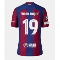 Barcelona Vitor Roque #19 Hjemmedrakt Dame 2023-24 Kortermet